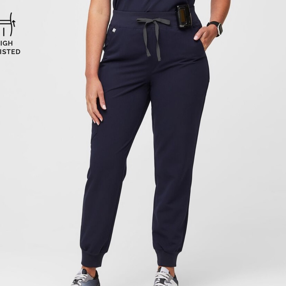 Navy Figs High Waisted Zamora Jogger Scrub Pant